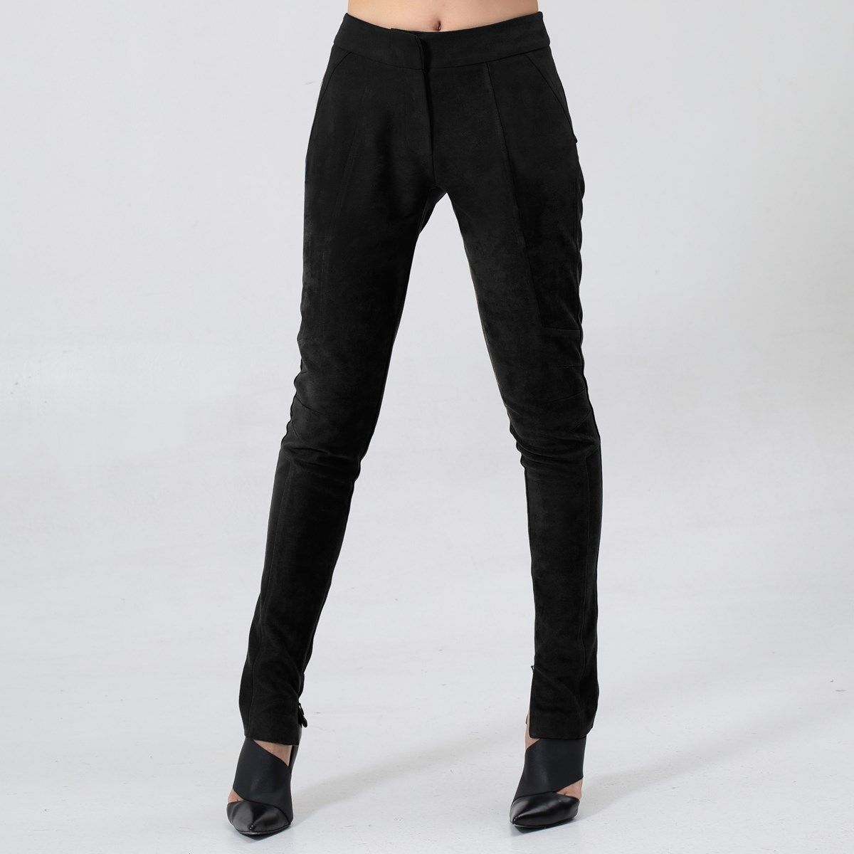Bottes femme noires Pantalon Stretch Pantalon Large Plus Oversize Travail Bureau Smart Taille